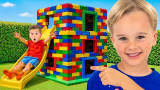 Kids built GIANT Lego House