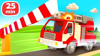 Die Helferautos und Rettungsfahrzeuge
