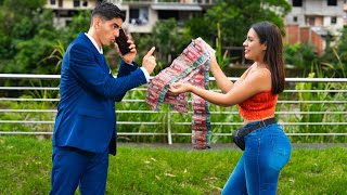 Mujer humilde y el boleto ganador