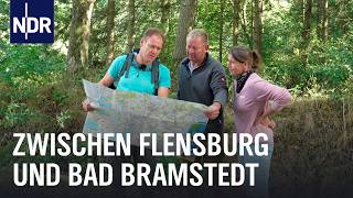 Luftlinie: Flensburg bis Bad Bramstedt