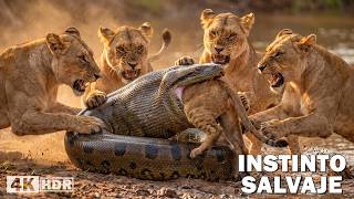Pitón vs leones