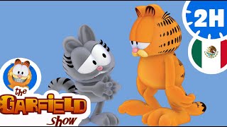 Garfield amable con Nermal